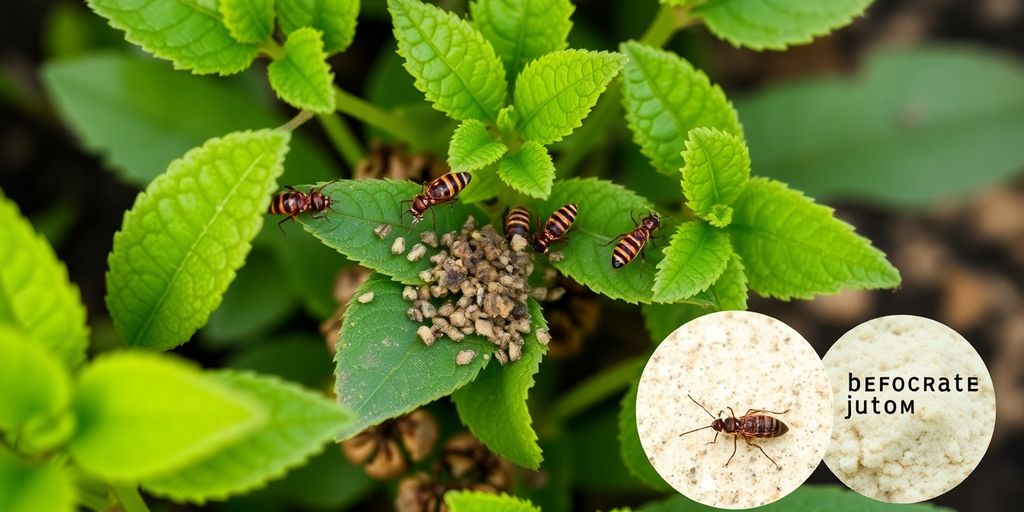 Healthy plants with natural termite control methods in view.