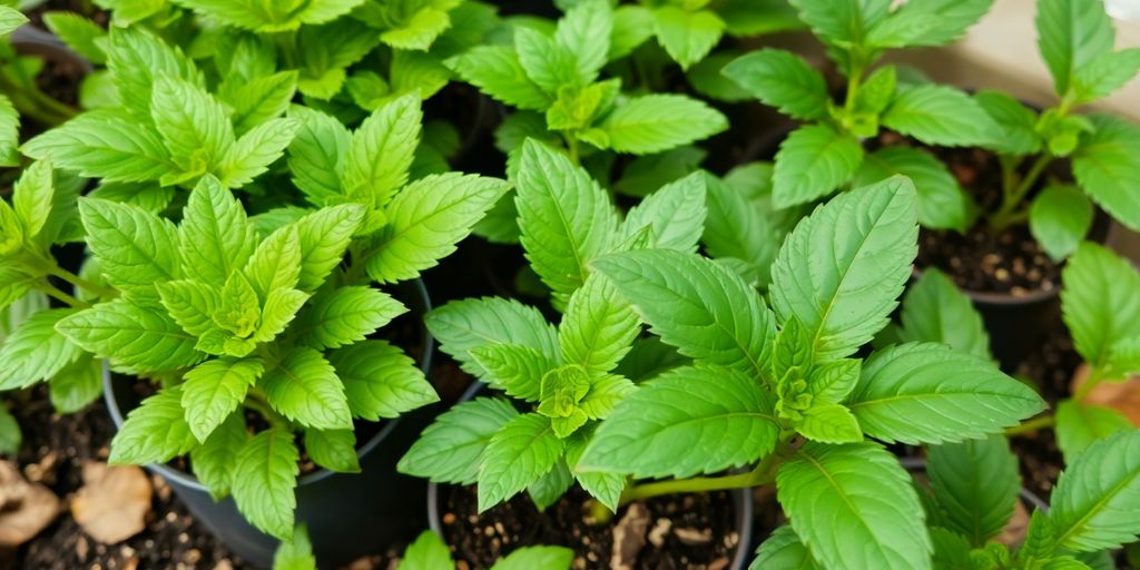 Healthy plants with natural remedies for termite control.